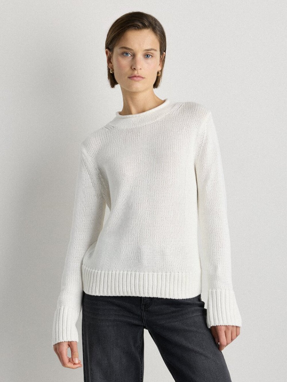 Organic Cotton Roll Neck Sweater
